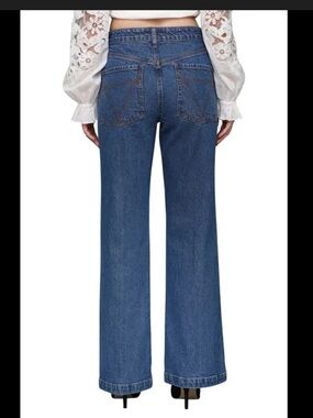 Avec Les filles jeans patch pocket flare new gypsy wash size 27
